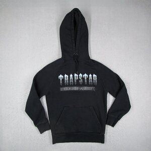 Trapstar Hoodie Mens XS Black It's A Secret Logo Pullover Fleece Streetwear